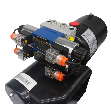 ZASILACZ AGREGAT HYDRAULICZNY 24V 2,2KW 2,5cm3 6L DWIE SEKCJE + PILOT